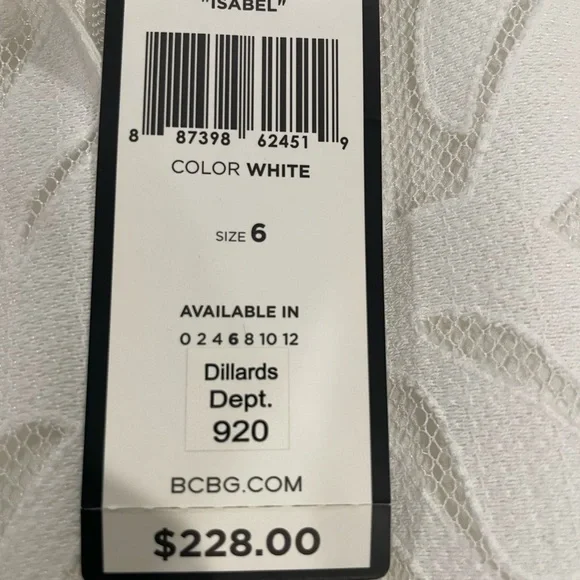 BCBG Maxazria “Isabel” White Lace Mini Dress - Picture 3 of 5